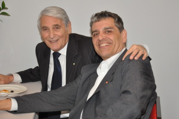Yves Magin et Carlo Lamprecht - Restaurant de la Cité des Vents en février 2015